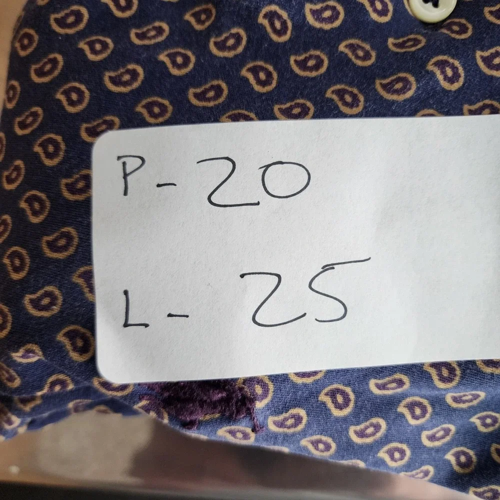Polo Ralph Lauren Classic Fit Soft Cotton Polo Mens S Navy Paisley Foulard